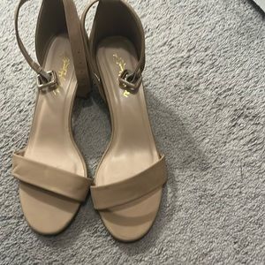 Nude sandals 3inch heel